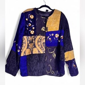 Julia Kim size L patchwork blazer